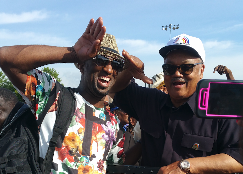 Rickey Smiley & Da Brat At Chicago's Bud Billiken Parade 2015