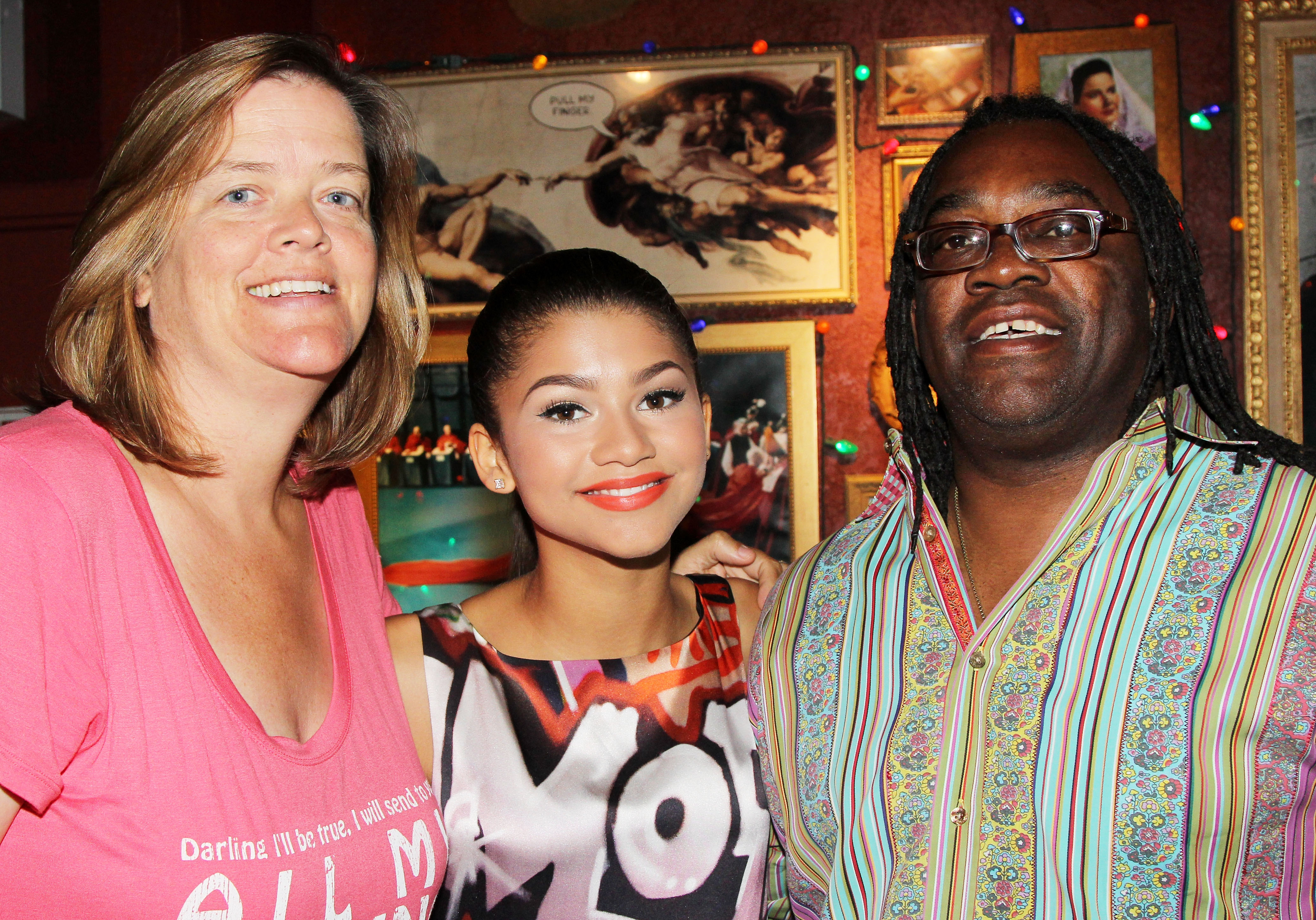 Zendaya Planet Hollywood Hand Print Ceremony