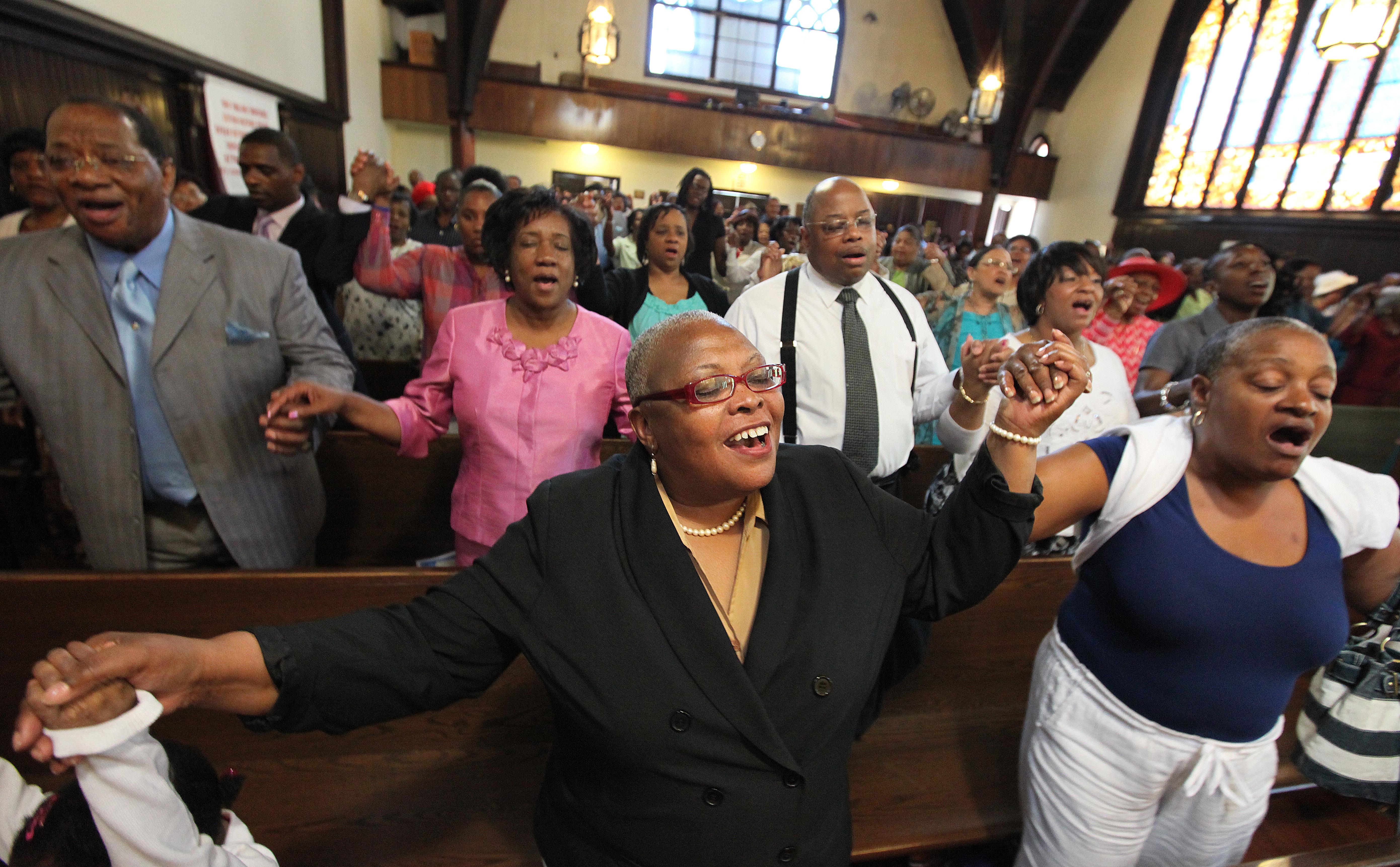 Sunday Service At Grant AME Church