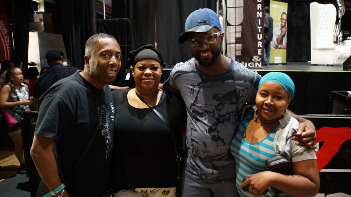 Gary With Da Tea & Rickey Smiley With Fans