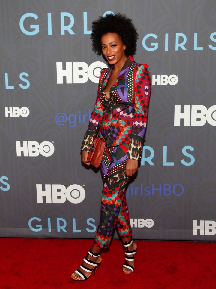 Solange Knowles attends the HBO “Girls” season 2 premiere