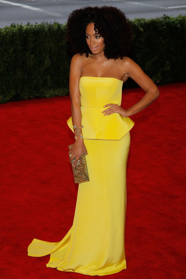 Solange Knowles attends the “Schiaparelli And Prada: Impossible Conversations” Costume Institute Gala