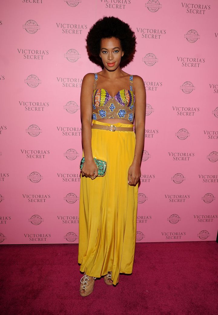 Solange Knowles arrives at Victoria’s Secret celebrates 2011 swim season