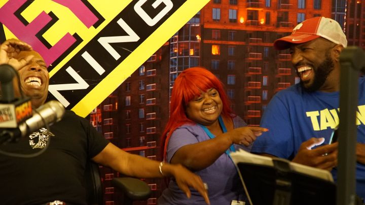 Juicy Got Us Cracking Up In Studio.