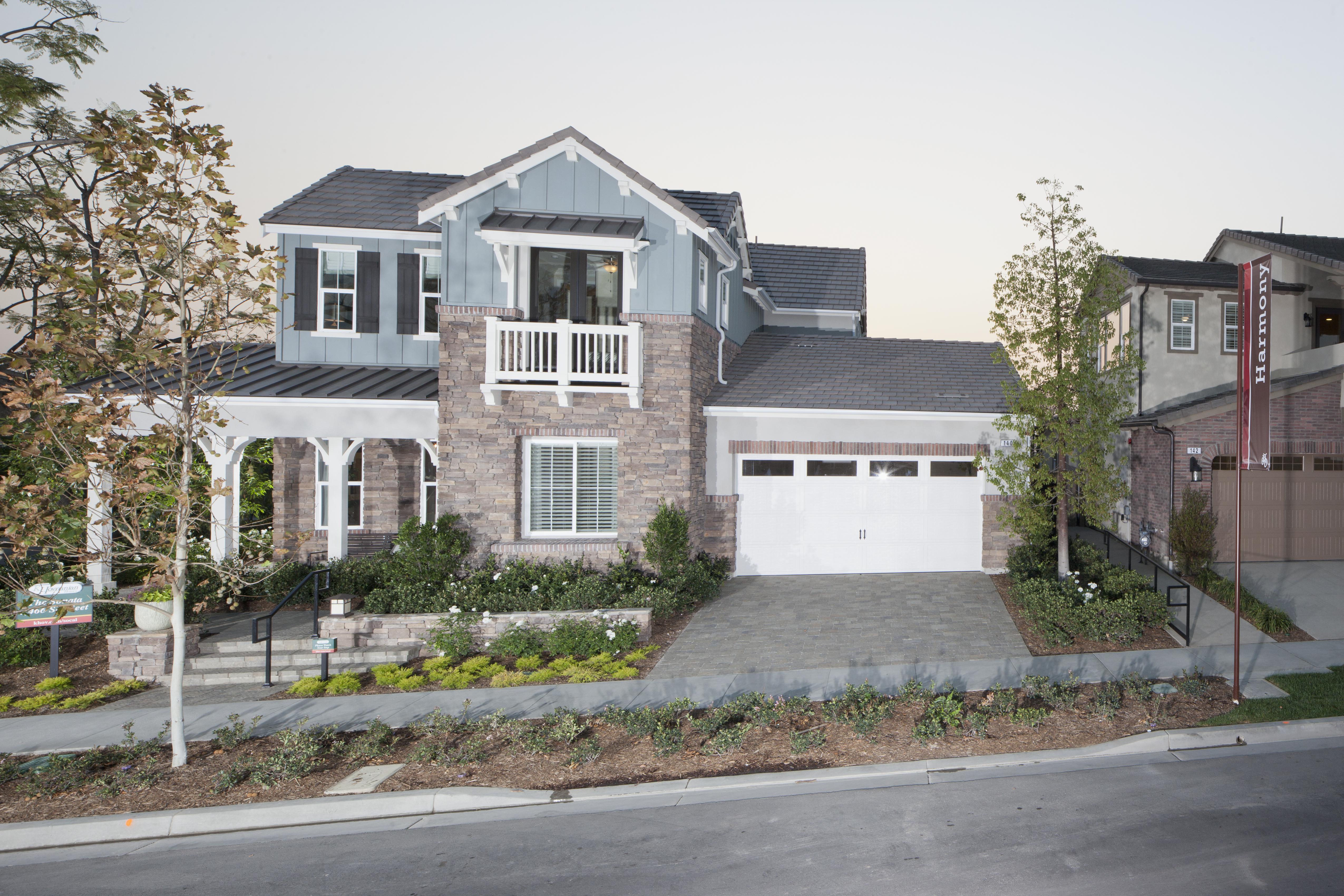 Exterior of two story house with driveway