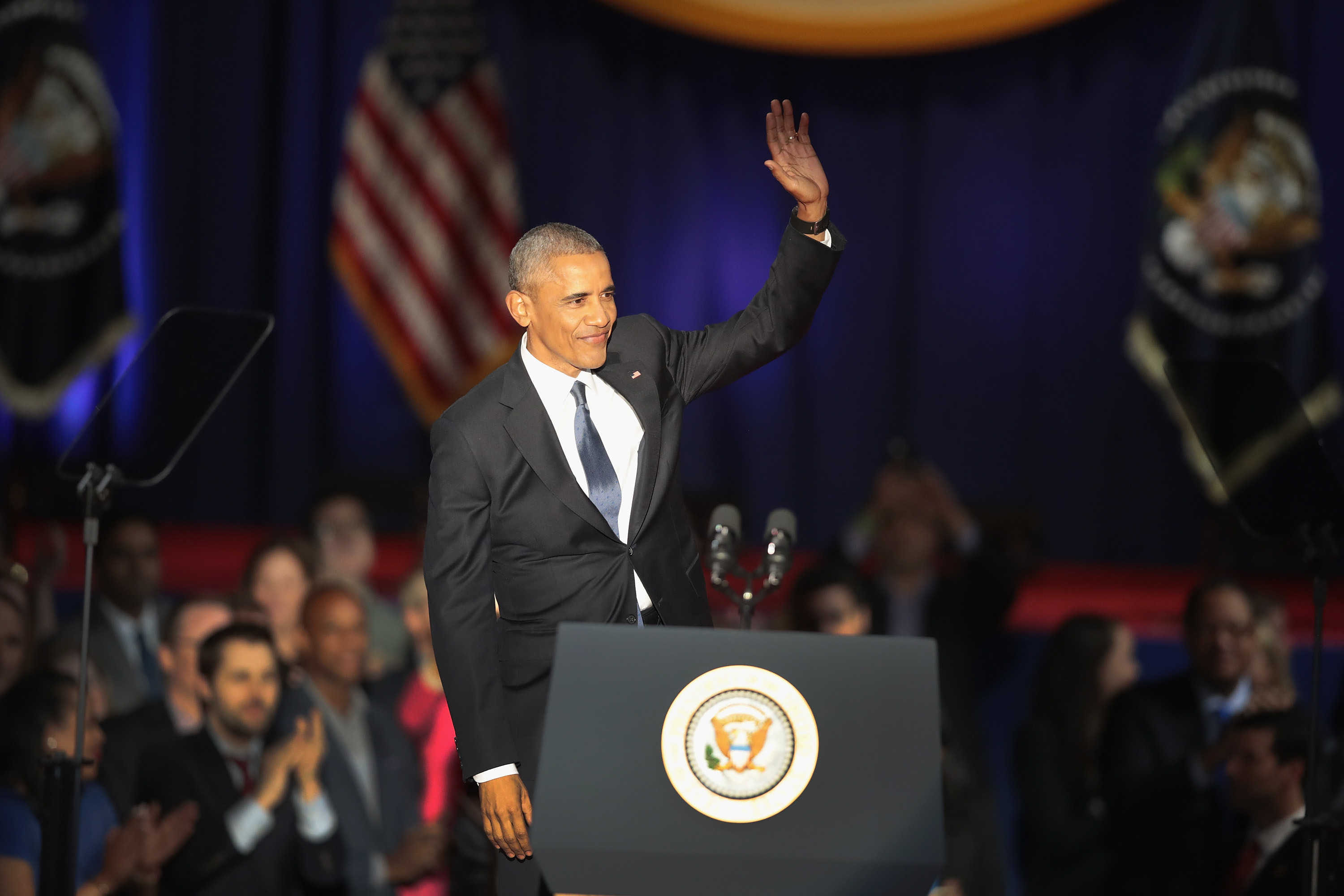 President Obama Delivers Farewell Address In Chicago