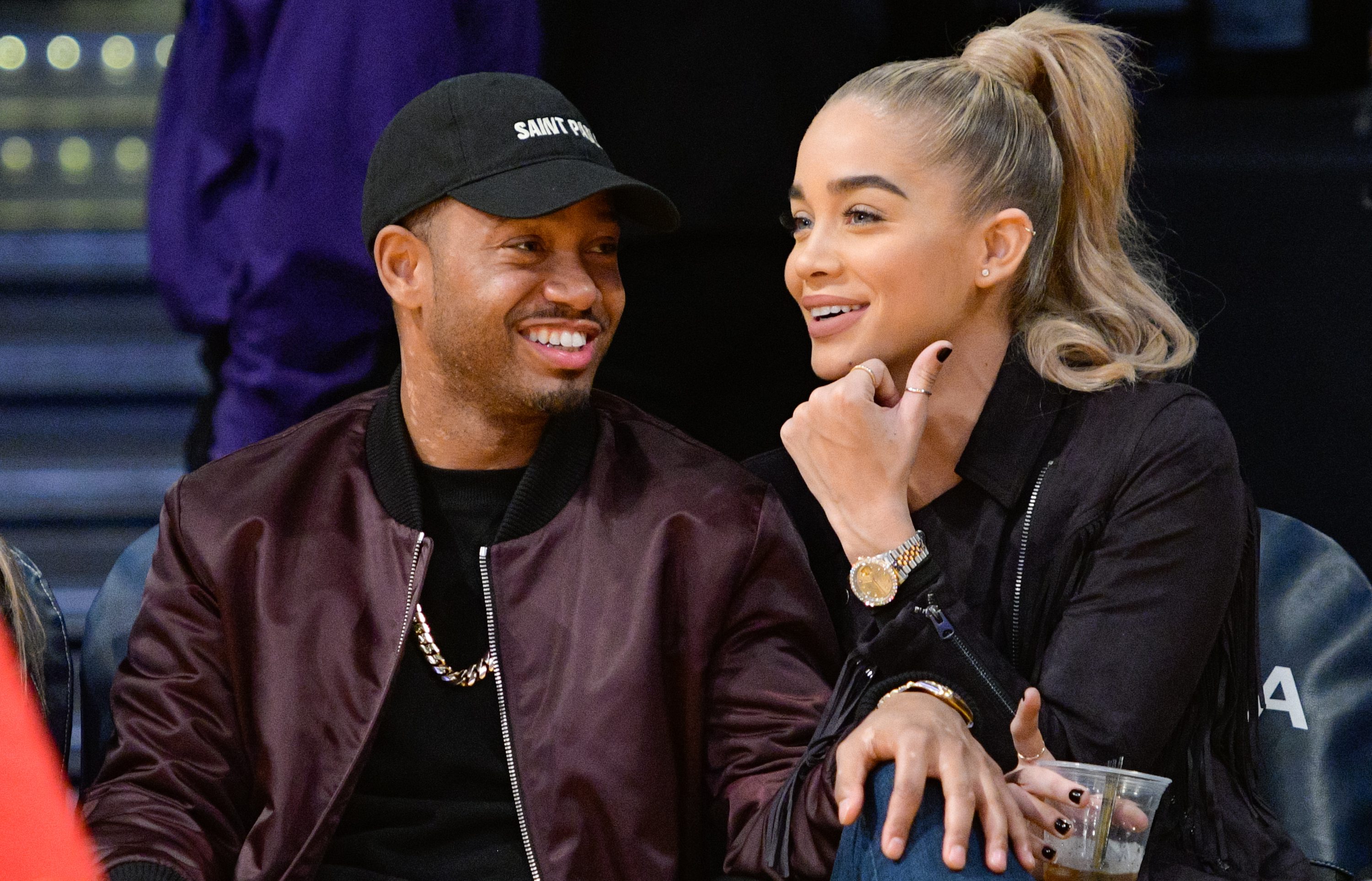 Celebrities At The Los Angeles Lakers Game