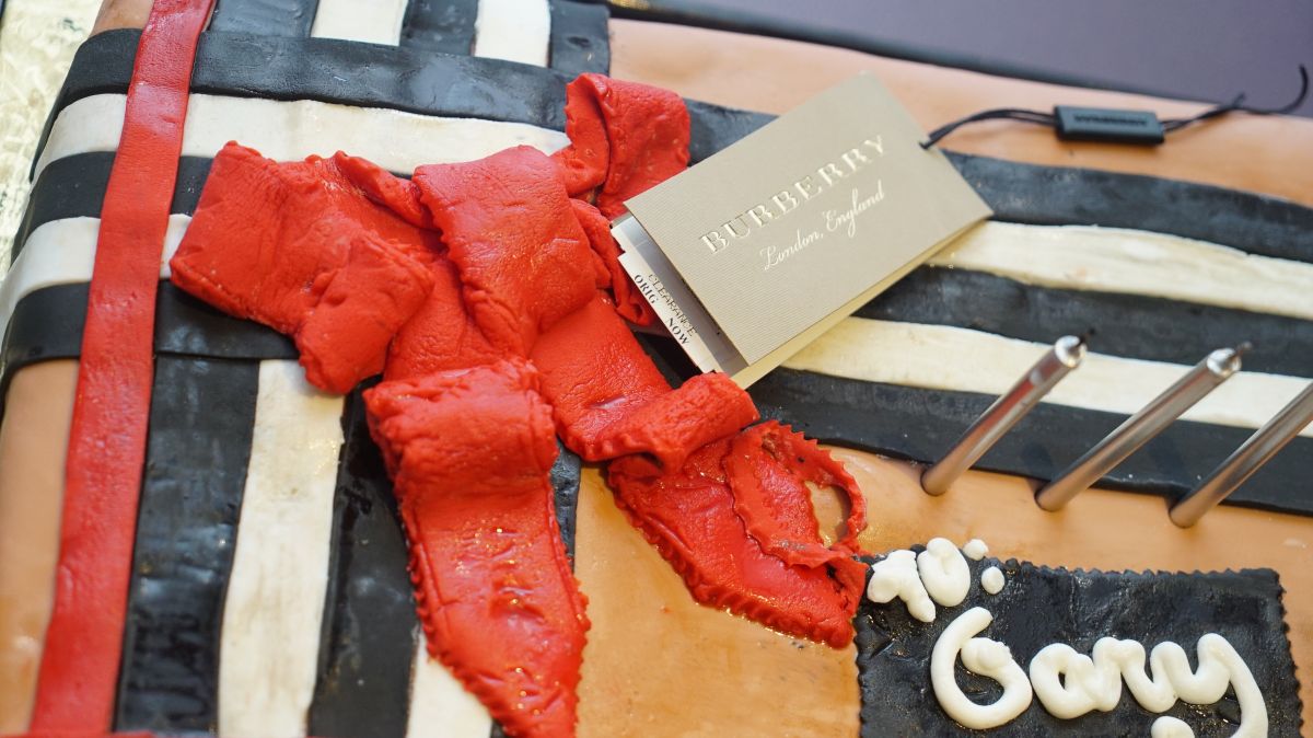 Gary's Burberry Birthday Cake