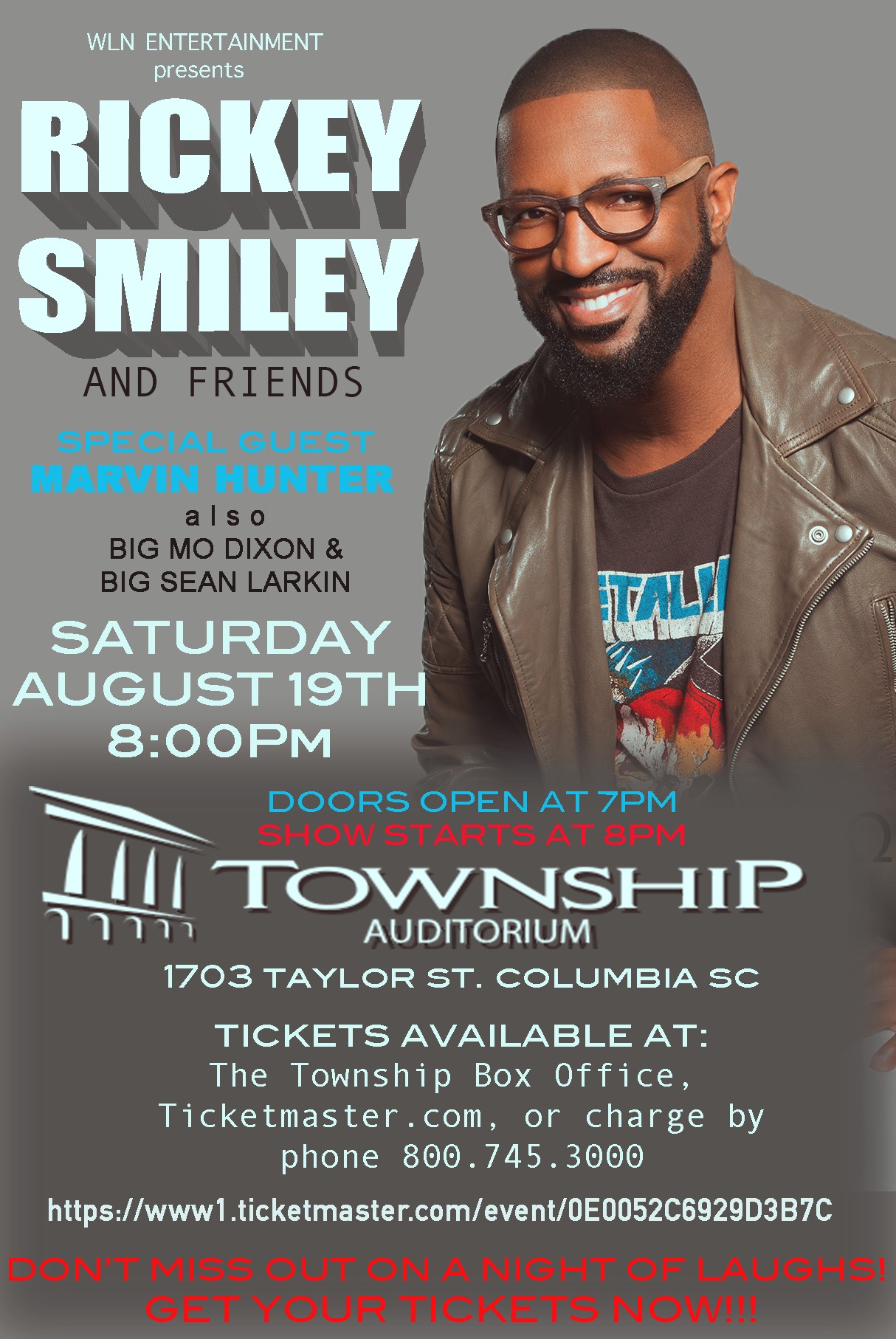 Rickey Smiley, Columbia
