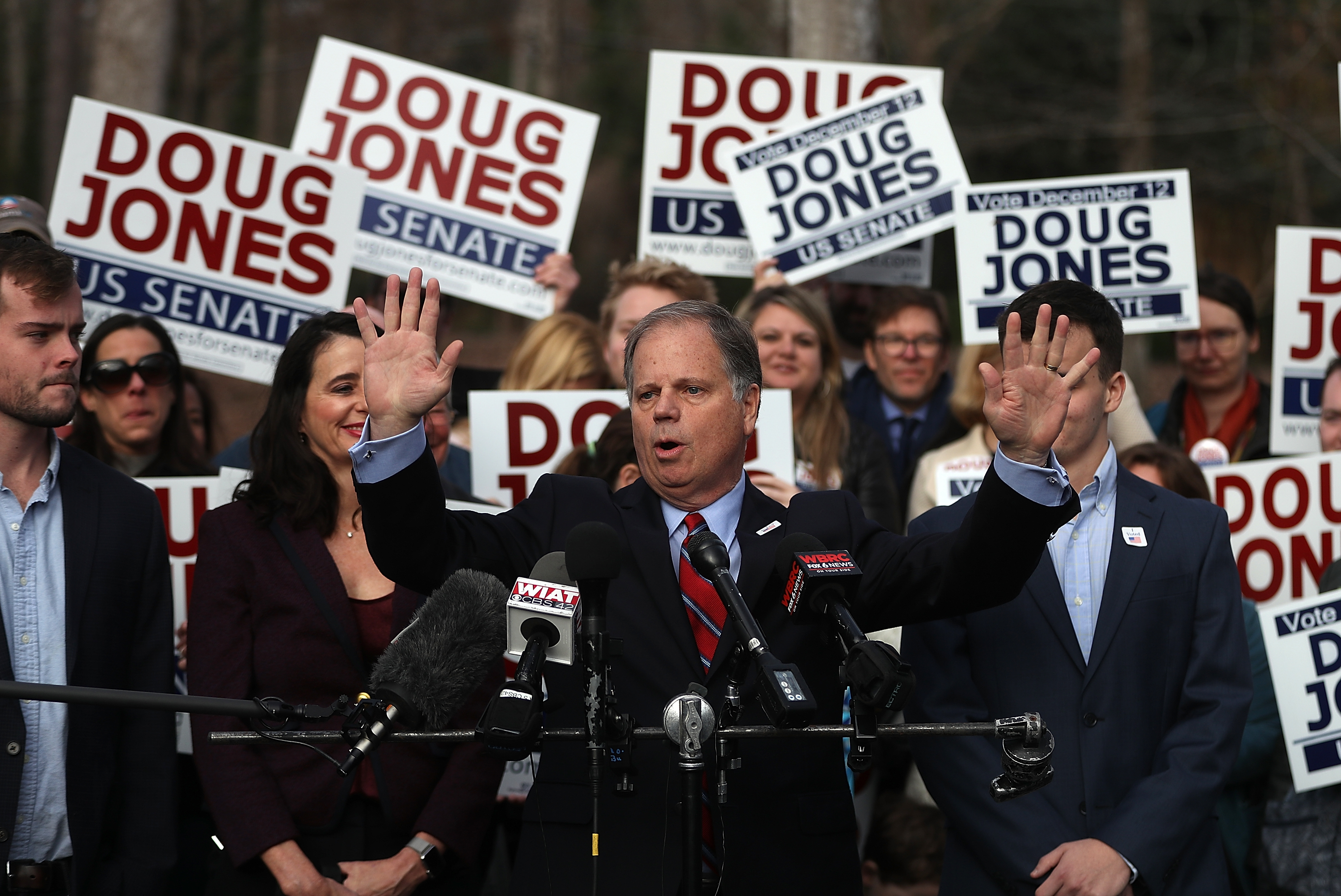 Democratic Senate Candidate Doug Jones Votes In Alabama Special Election