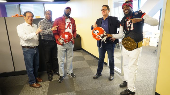 Rickey Smiley & Pastor Troy With Radio One Team