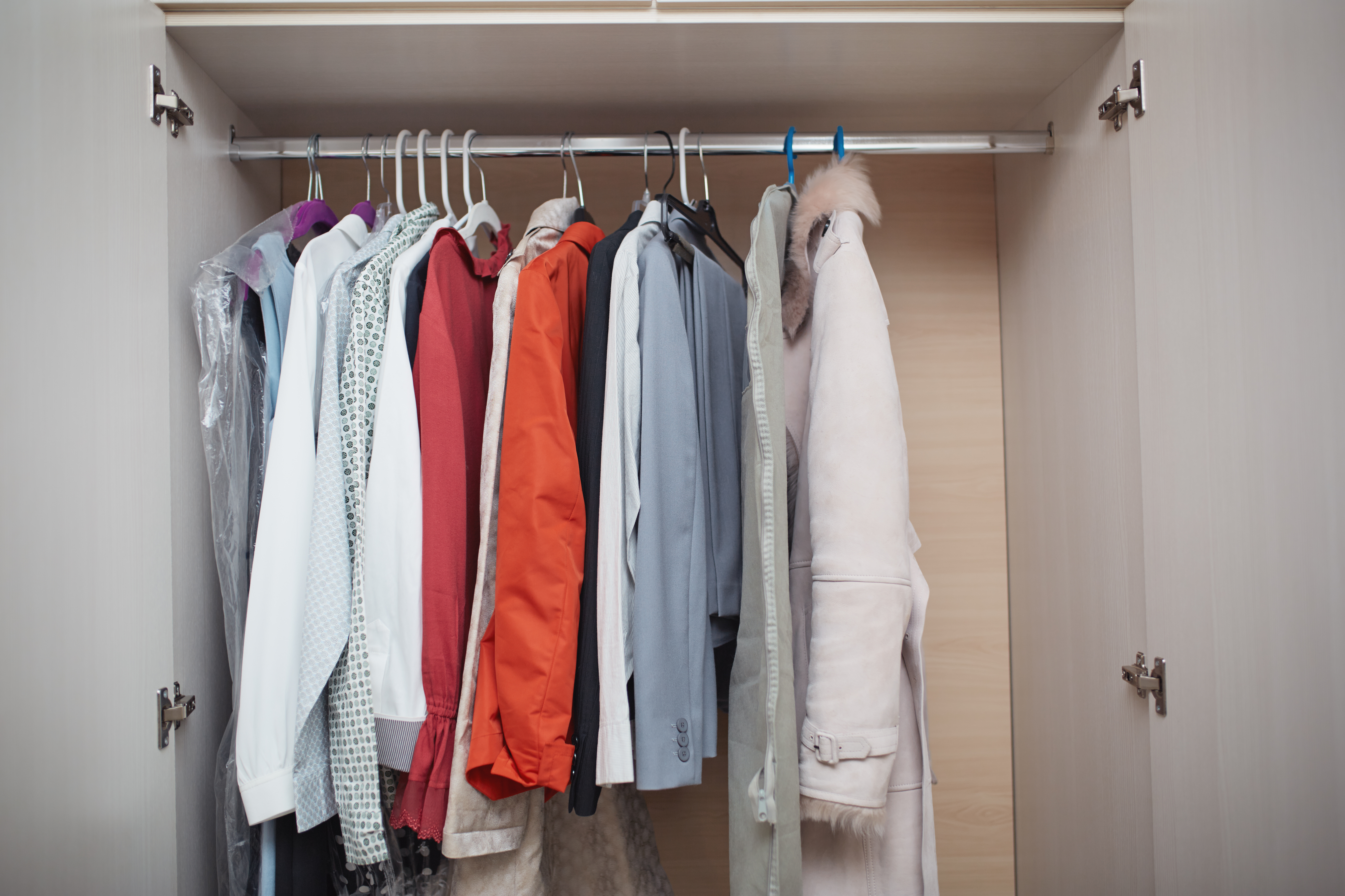 Open wardrobe inside