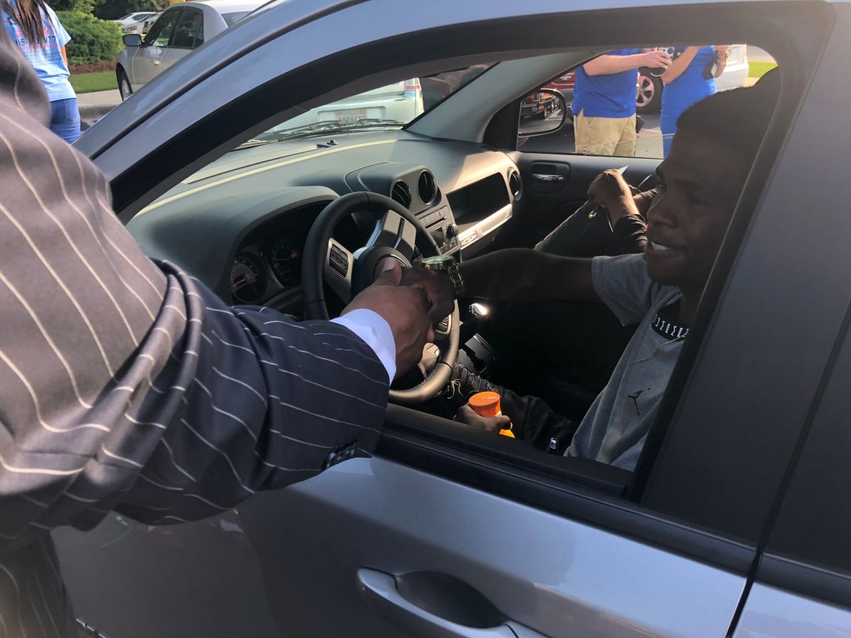 Rickey Smiley Gives Corey Patrick A Car