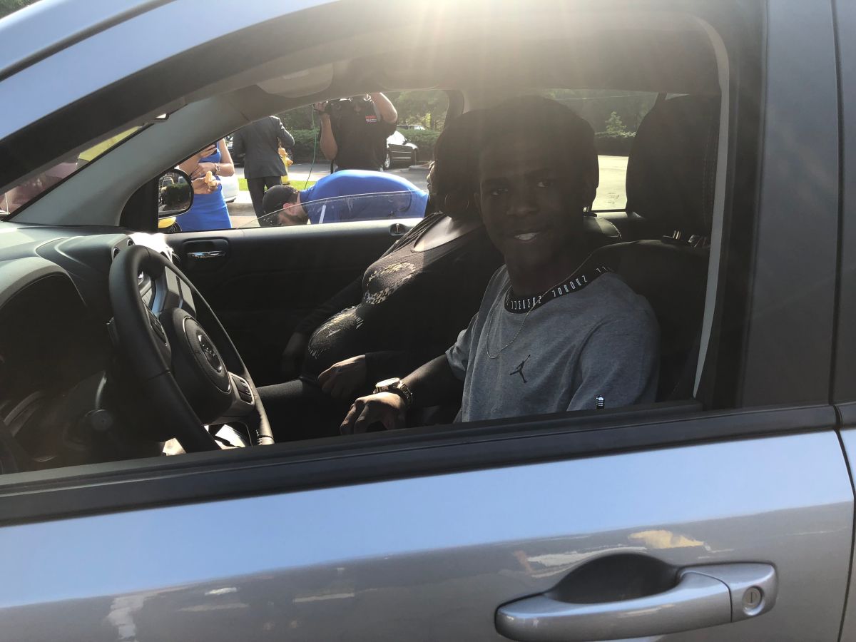 Rickey Smiley Gives Corey Patrick A Car
