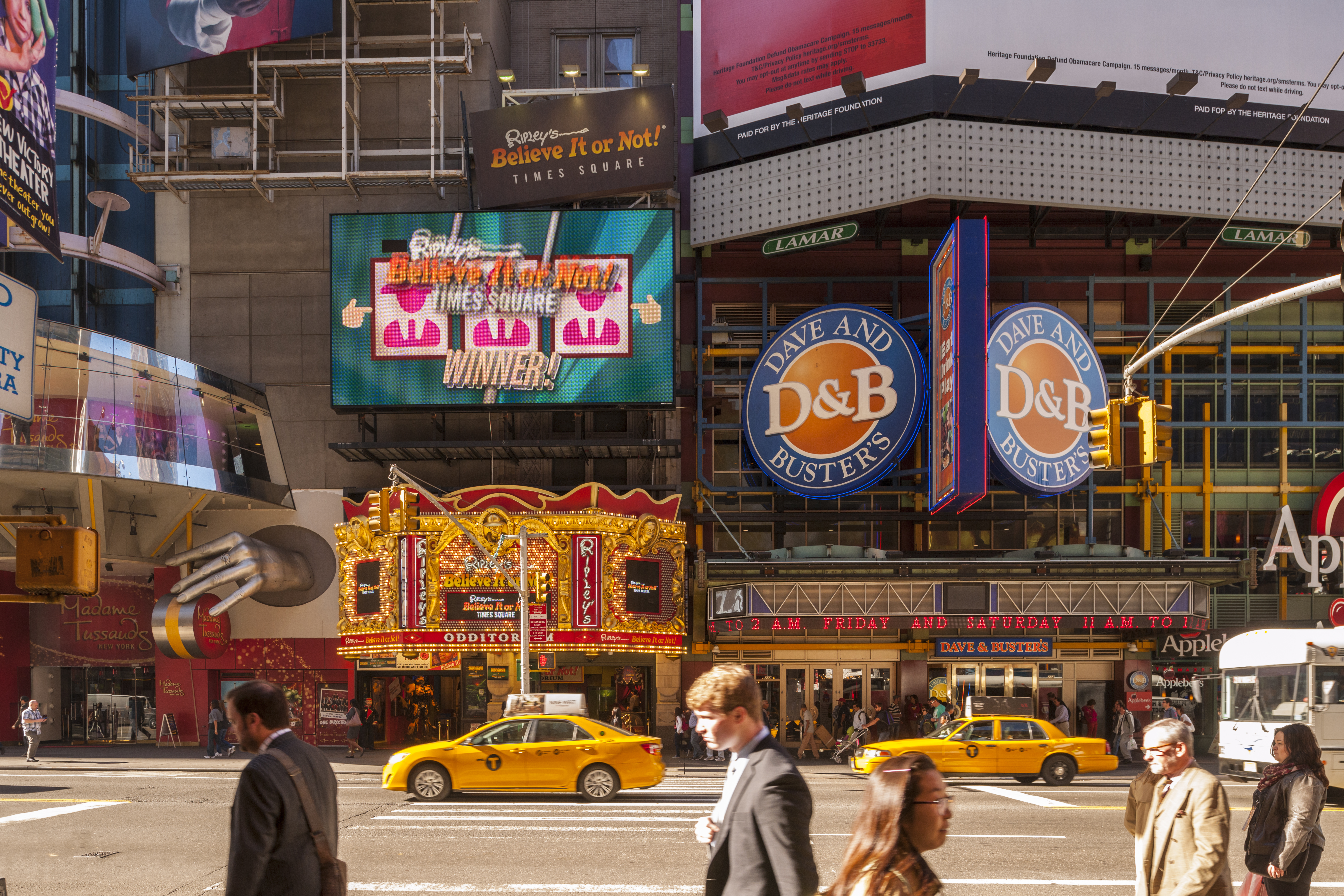 W 42nd street, a major crosstown street in the New York City borough of Manhattan