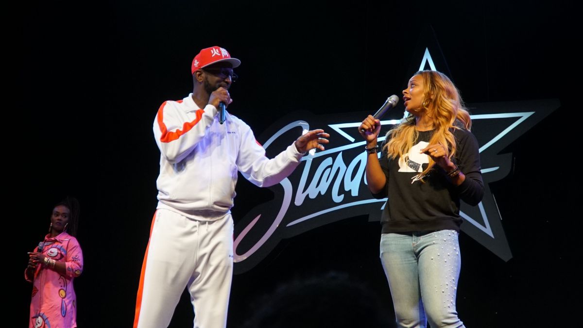 Rickey Smiley Hosts Karaoke Night at Star Dome with Eva Marcille