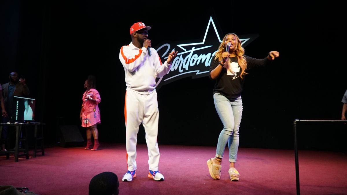 Rickey Smiley Hosts Karaoke Night at Star Dome with Eva Marcille
