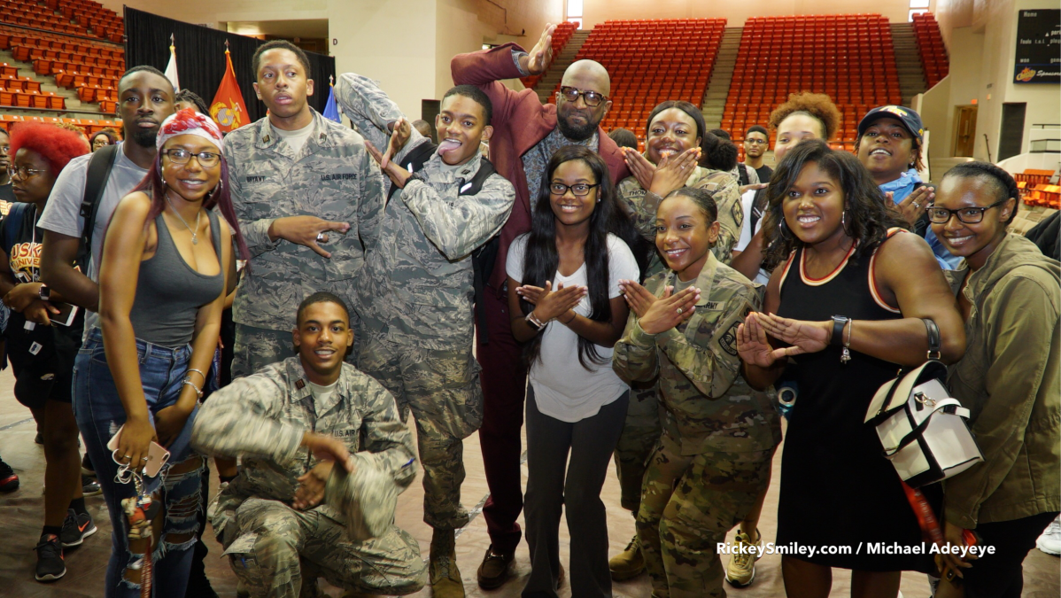 Rickey Smiley Visits Tuskegee University For ROTC Week