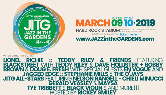 Jazz In The Gardens 2019