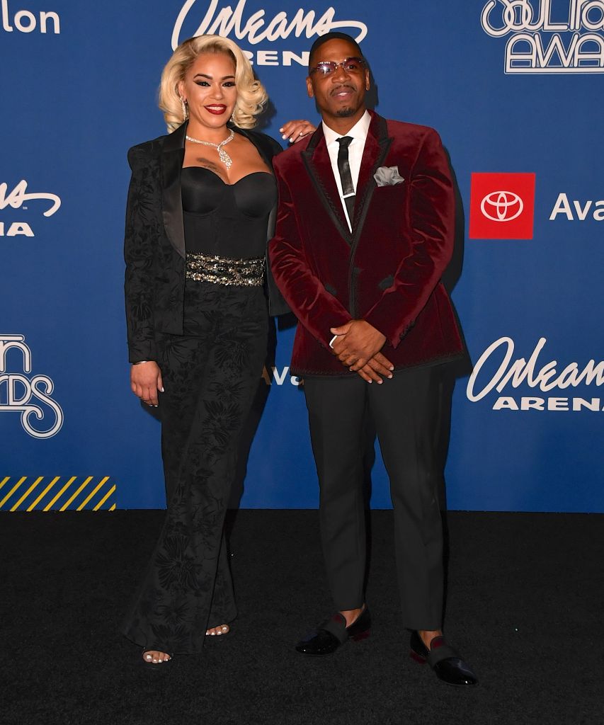 Faith Evans and Stevie J