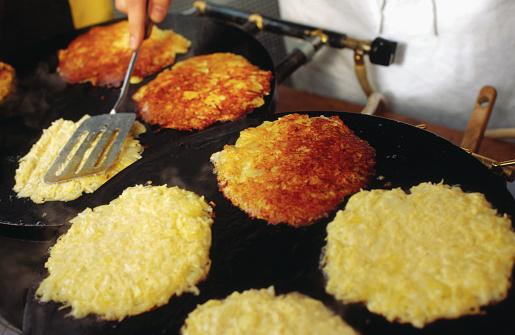 Frying Potato Pancakes