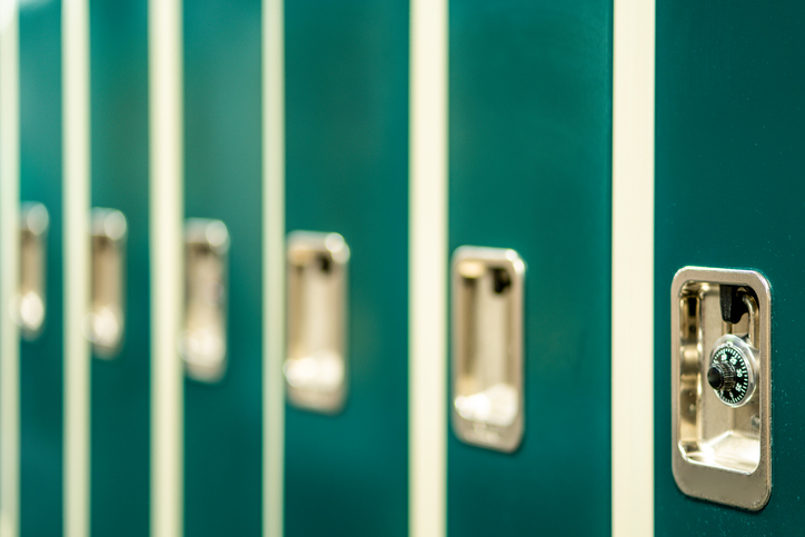Row of lockers