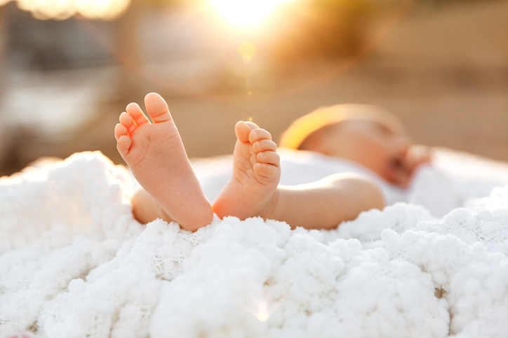 Close-Up Of Baby Girl