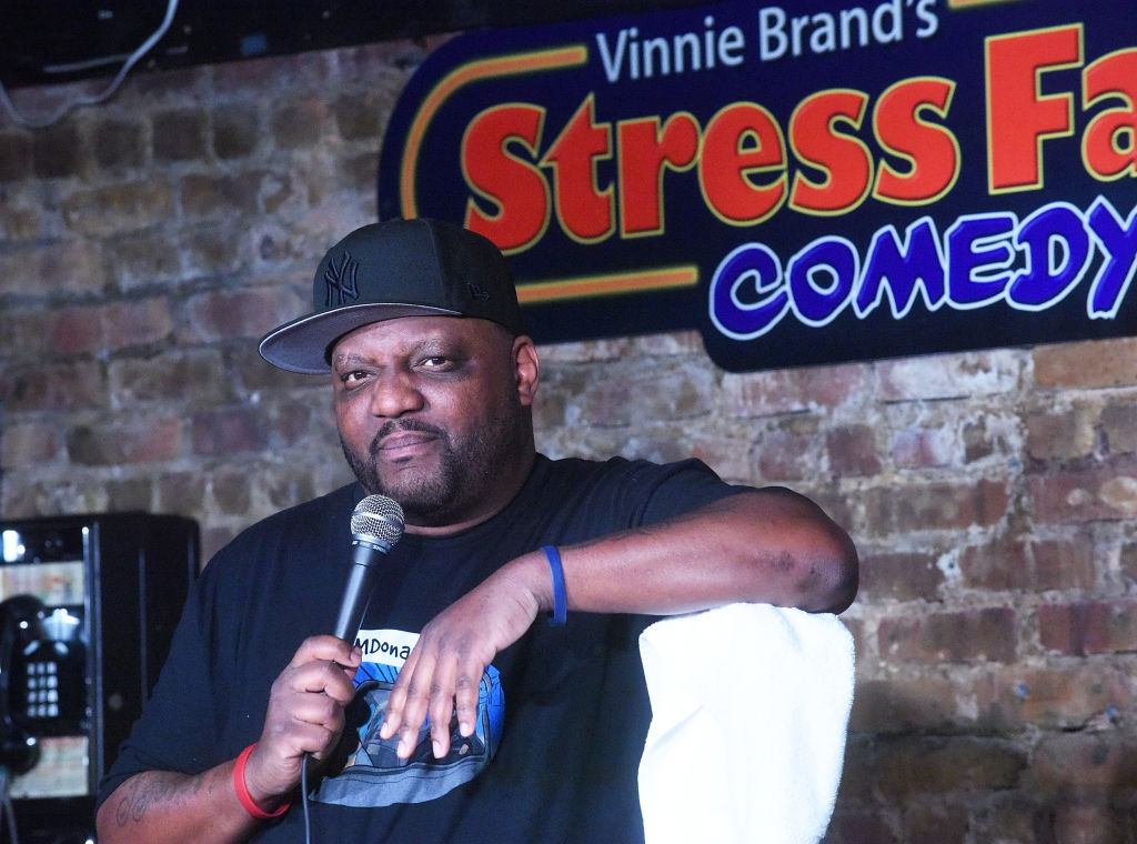 Aries Spears Performs At The Stress Factory Comedy Club
