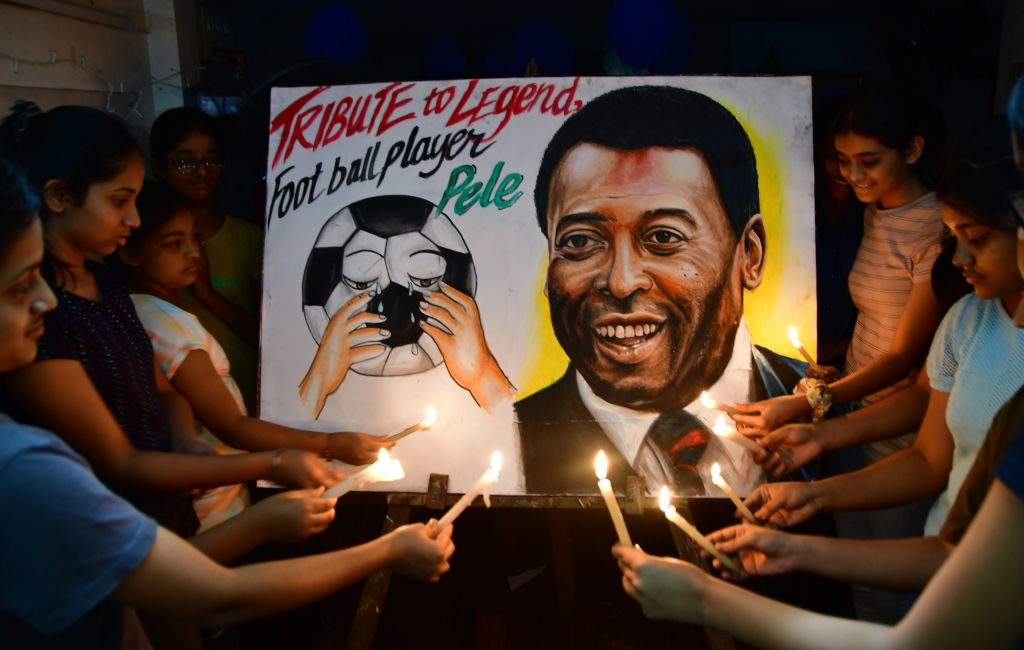 Gurukul Art Students Pay Tribute To Pelé After His Death At 82