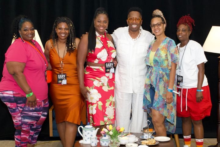 Gary Brings The Tea To Rickey Smileys Birthday Beach Blowout