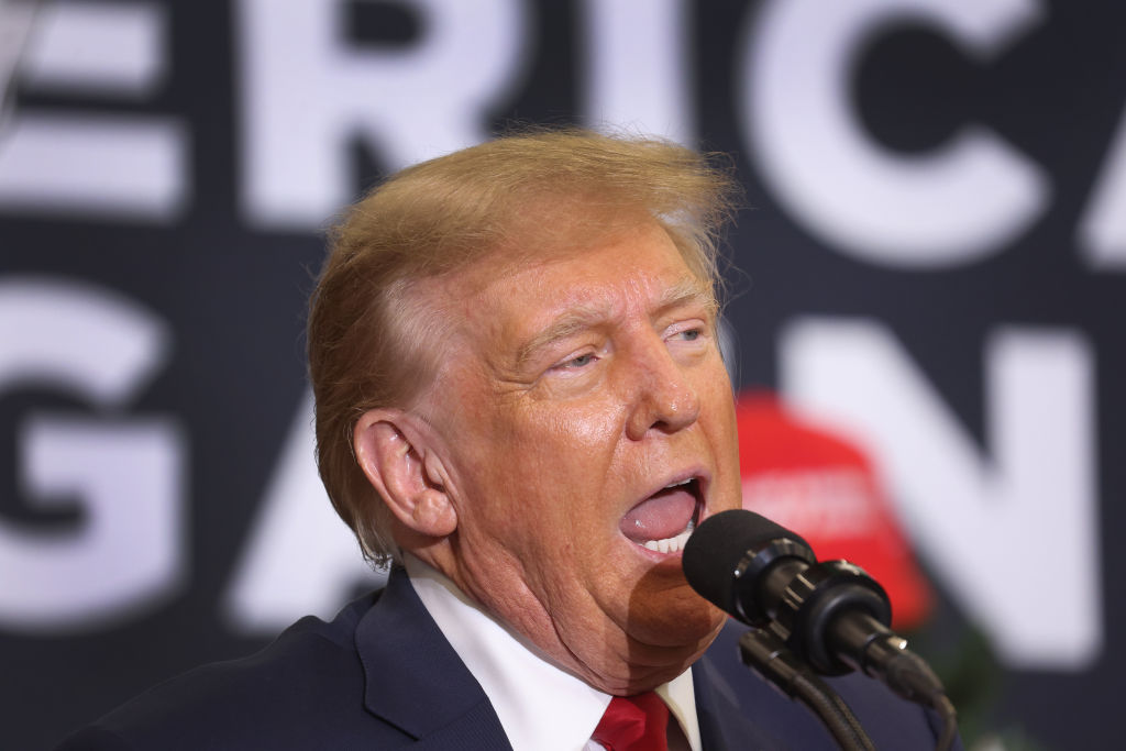 Former President Trump Holds Rally In Waterloo, Iowa