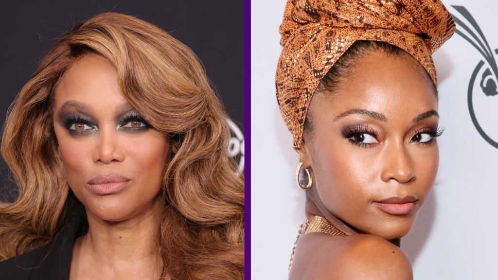 Yaya DaCosta and Tyra Banks
