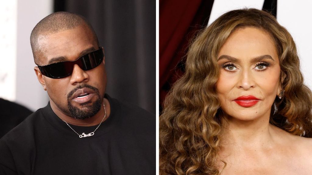 Tina Knowles and Kanye