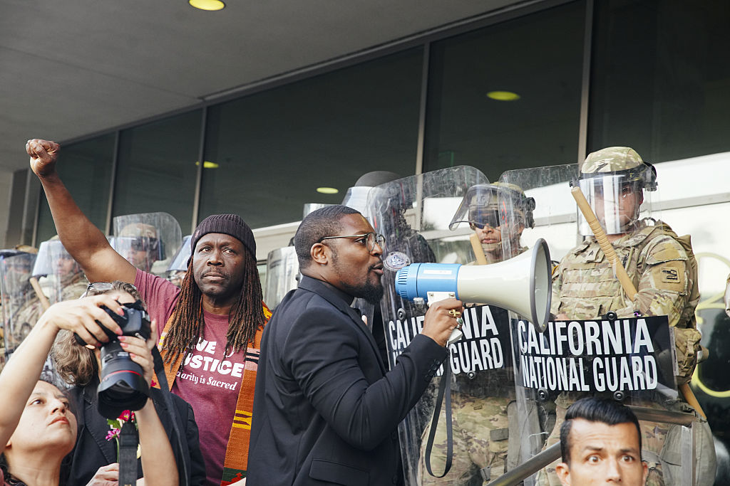 Anti-ICE demonstration in Los Angeles