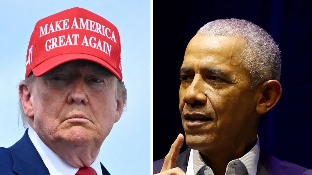 Donald Trump and Obama